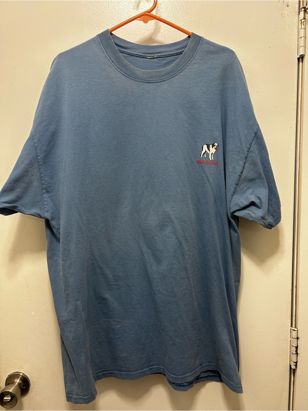 Vintage Big Dogs Blue Men’s Crewneck T‑Shirt  - Some of a Beach